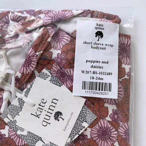 Kate Quinn Organics Kimono Bodysuit 18-24 Months - Picture 4 of 5